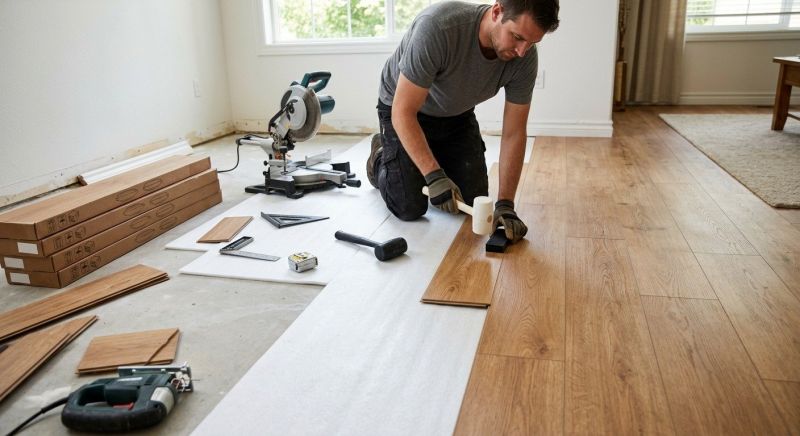 Laminate Floor Replacement in Lincoln, MA