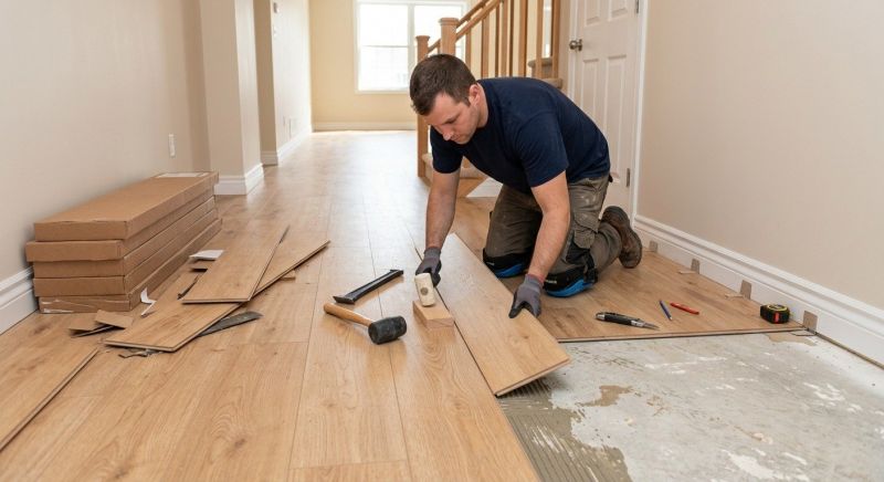 Laminate Floor Replacement in North Reading, MA