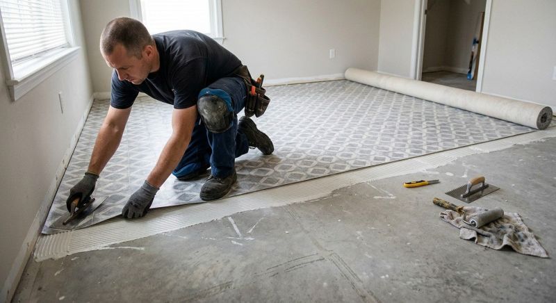 Sheet Vinyl Installation in Stow, MA